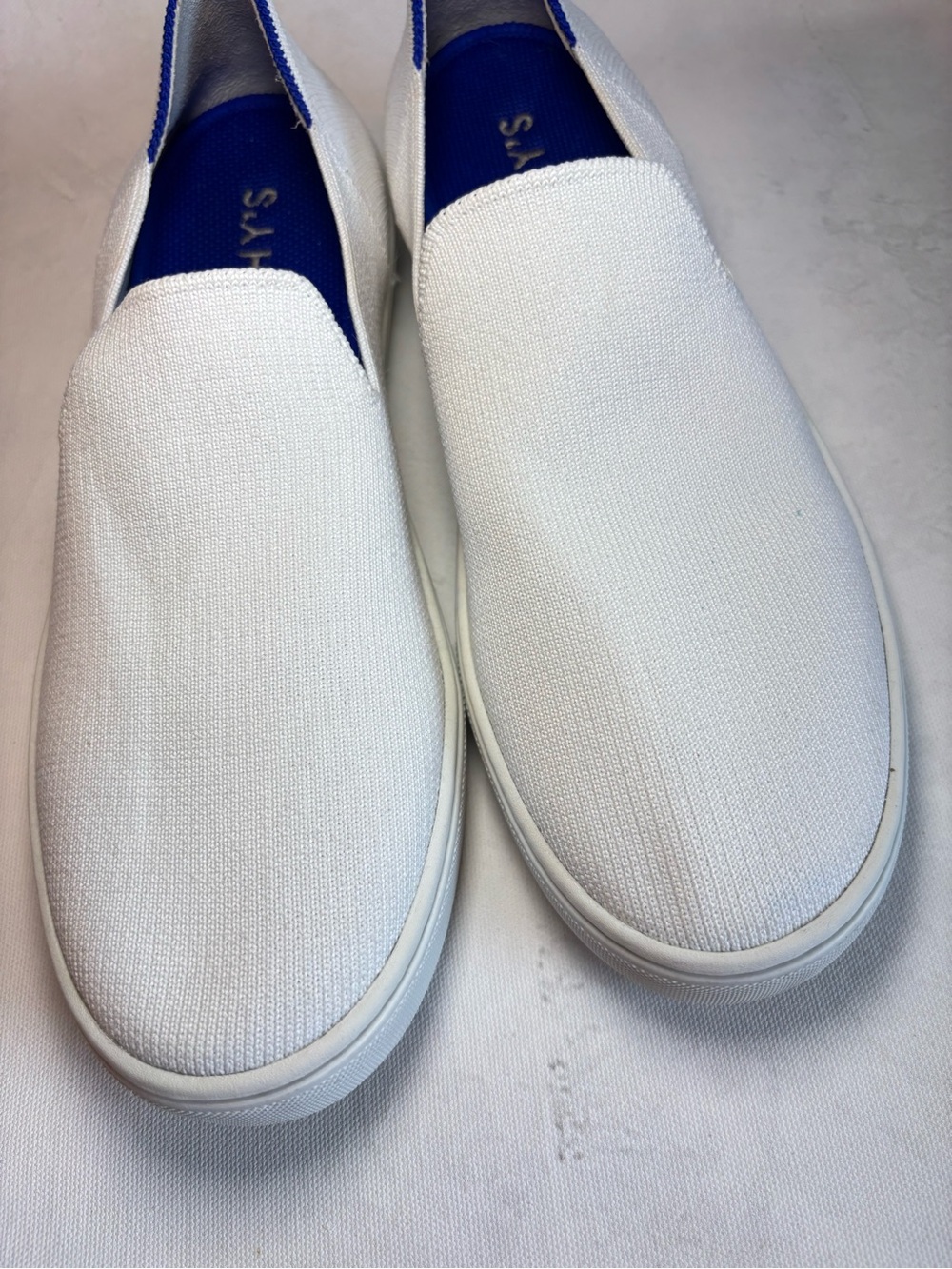 Rothy's The Original Slip-On Sneaker, white, size 9 - Picture 8 of 12